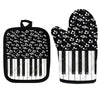 Piano Keys Microwave Glove And Pad - Piano Keys And Music Notes - { shop_name }} - Review
