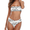Music Notes Print Swimsuit