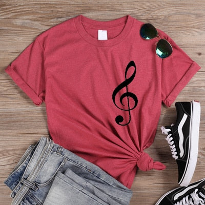 Treble Clef Casual T-shirt