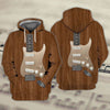 Dark Wood Guitar Sweatshirt/Hoodie