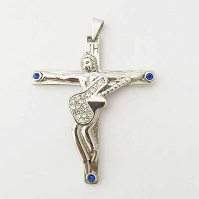 Guitar Cross Pendant Necklace