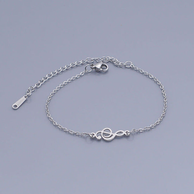Treble Clef Music Bracelet