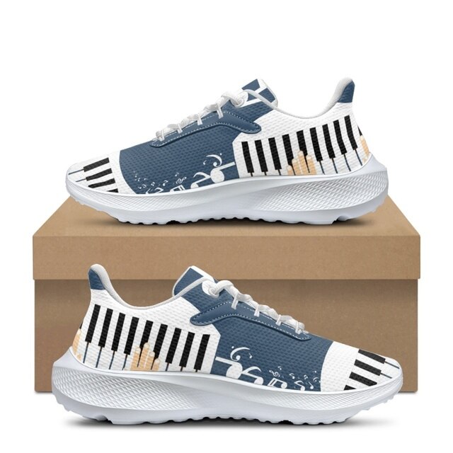 Piano Key Music Running Sneakers