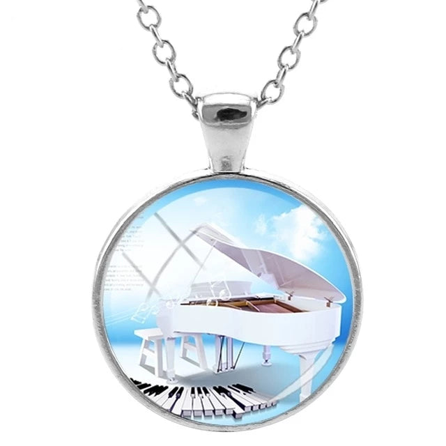 Piano Music Notes Necklace