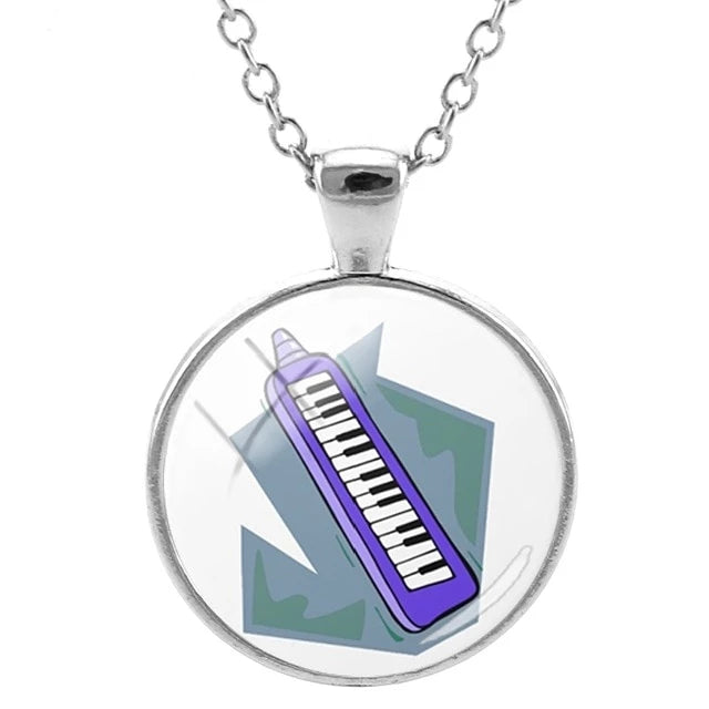 Piano Music Notes Necklace
