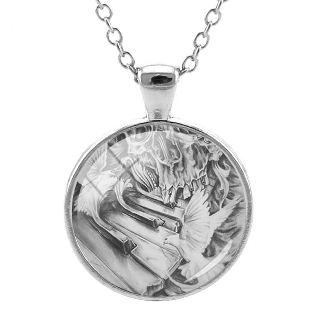 Piano Music Notes Necklace