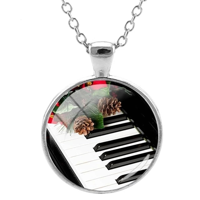 Piano Music Notes Necklace