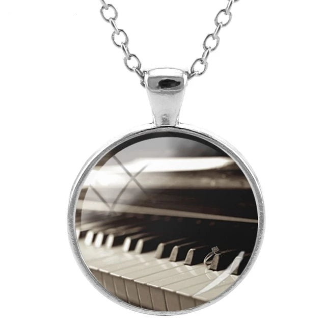 Piano Music Notes Necklace