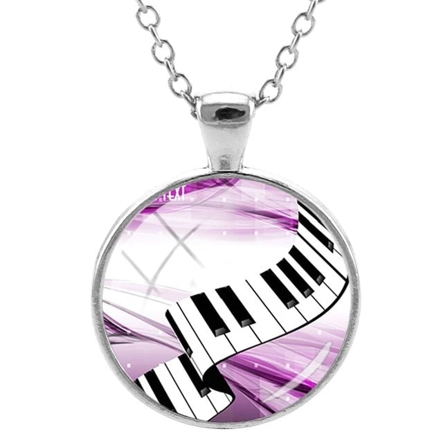 Piano Music Notes Necklace