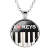 Piano Music Notes Necklace