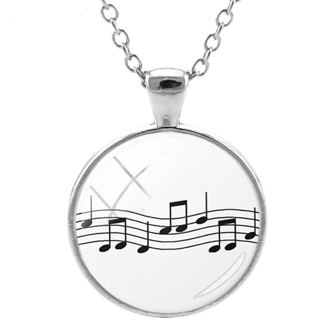 Piano Music Notes Necklace