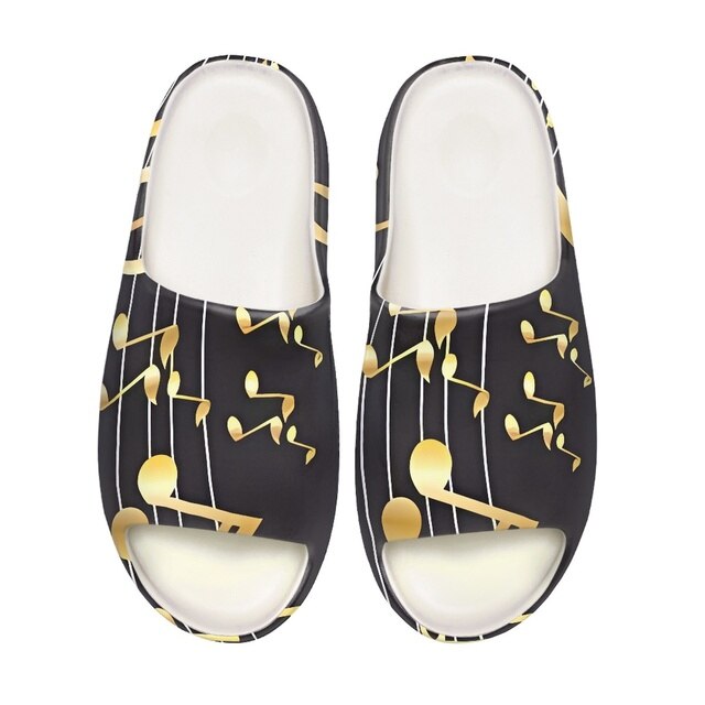 Music Note Flat Sandals