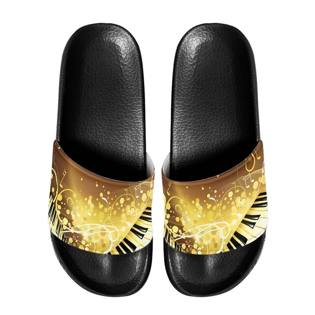 Trendy Piano Music Note Sandals