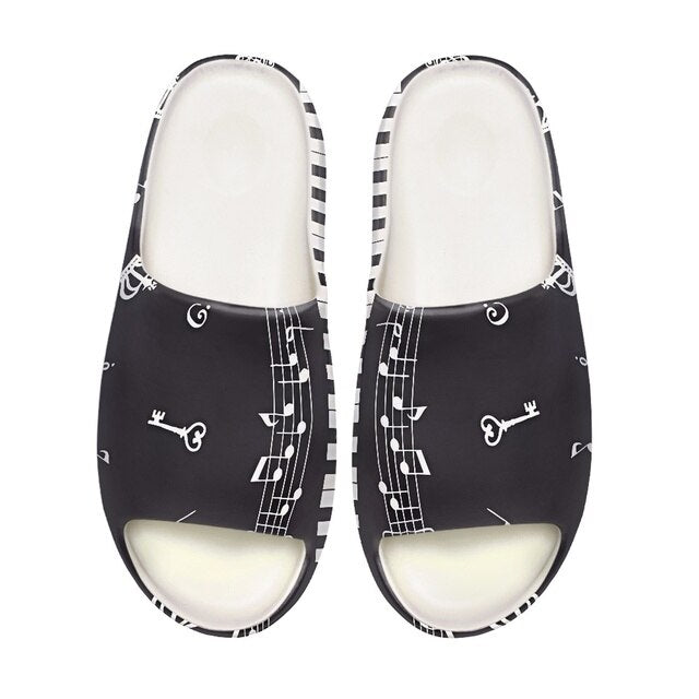 Music Note Flat Sandals