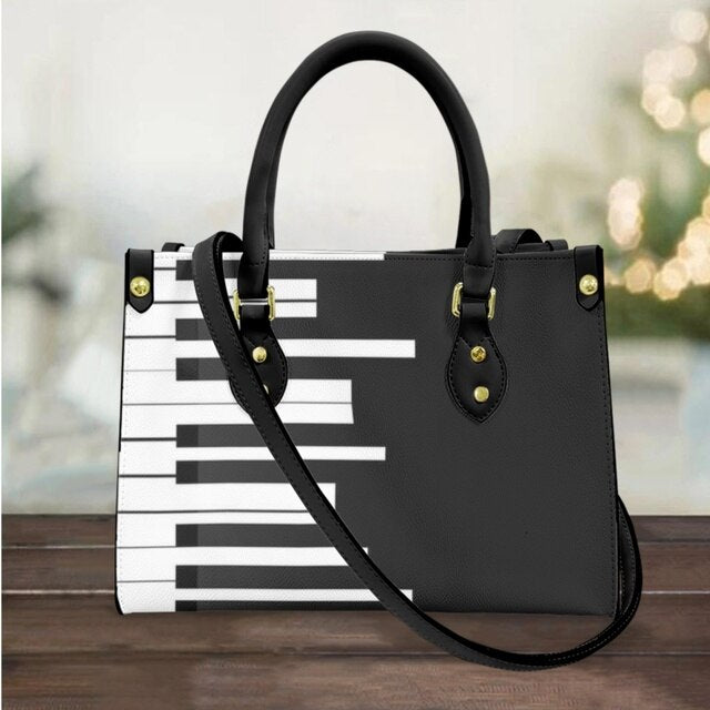 Music Note Piano Crossbody Bag
