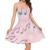 Elegant Music Note Sling Dress