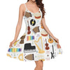 Music Instruments Sleeveless Dress