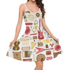 Music Instruments Sleeveless Dress