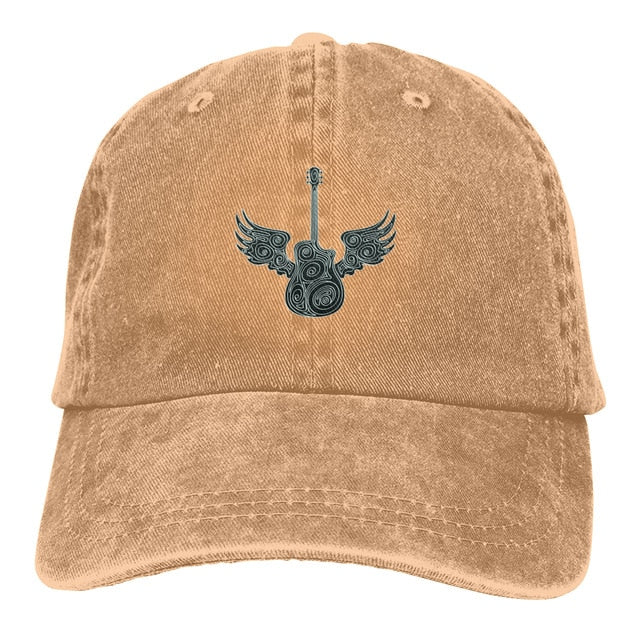 Wings Guitar Baseball Cap