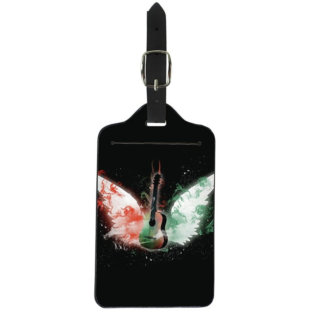 Leather Music Note Luggage Tag