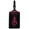 Leather Music Note Luggage Tag