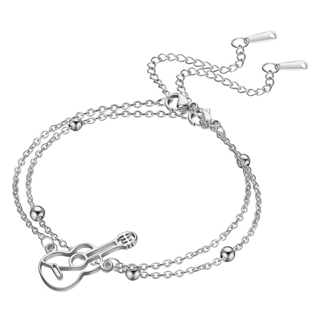 Stainless Steel Guitar Bracelet