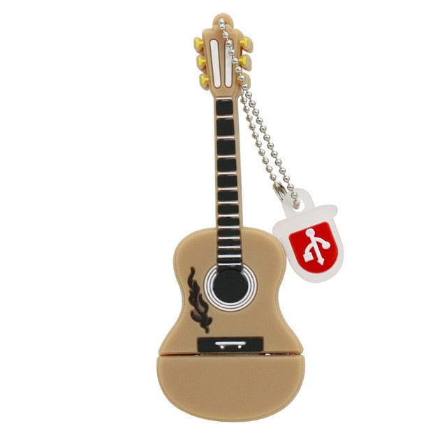 Silicone Guitar USB Flash Drive