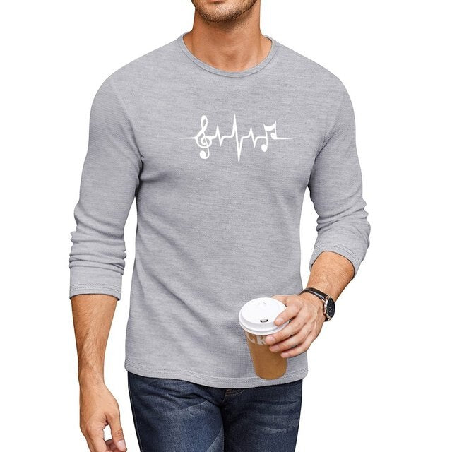 Music Note Pulse Long T-Shirt
