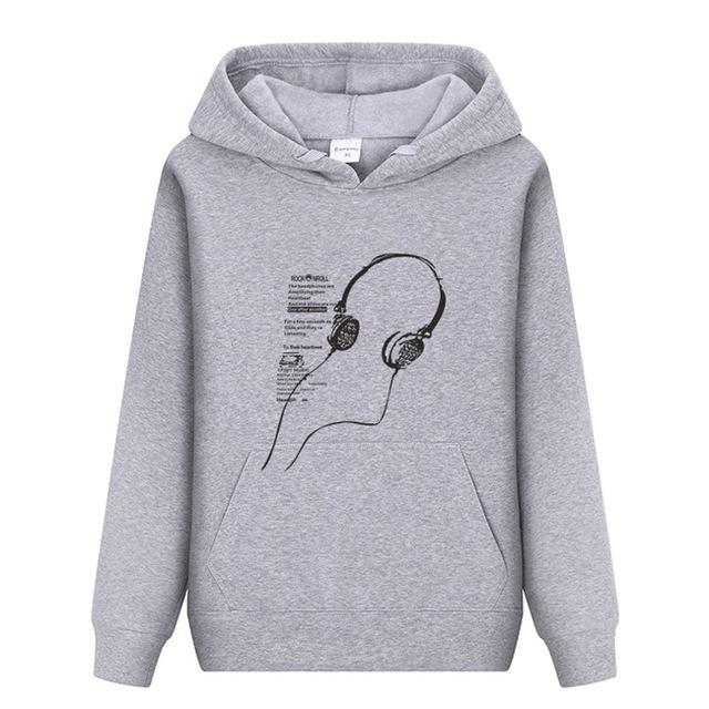 Rock N'Roll Headset Sweatshirt Hoodies