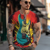 Retro 3D Guitar T-shirt