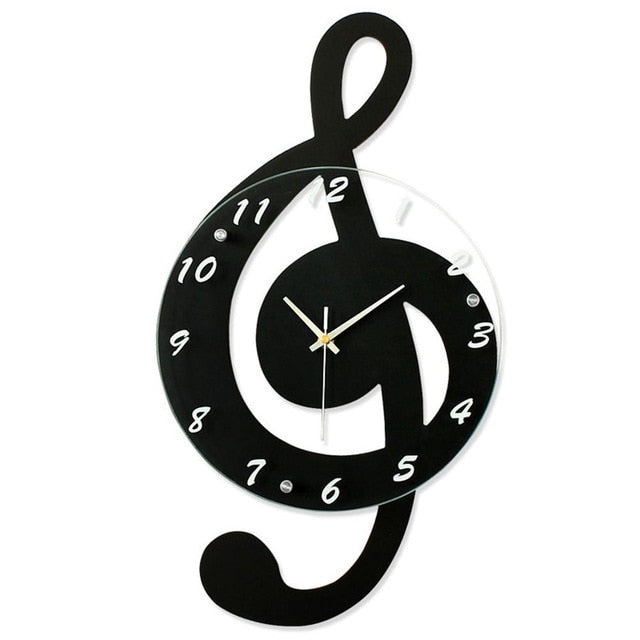 Treble Clef Minimalist Wall Clock
