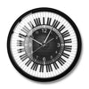 Speaker Piano Keys Pattern Wall Clock