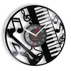 Music Notes Piano Guitar Wall Clock