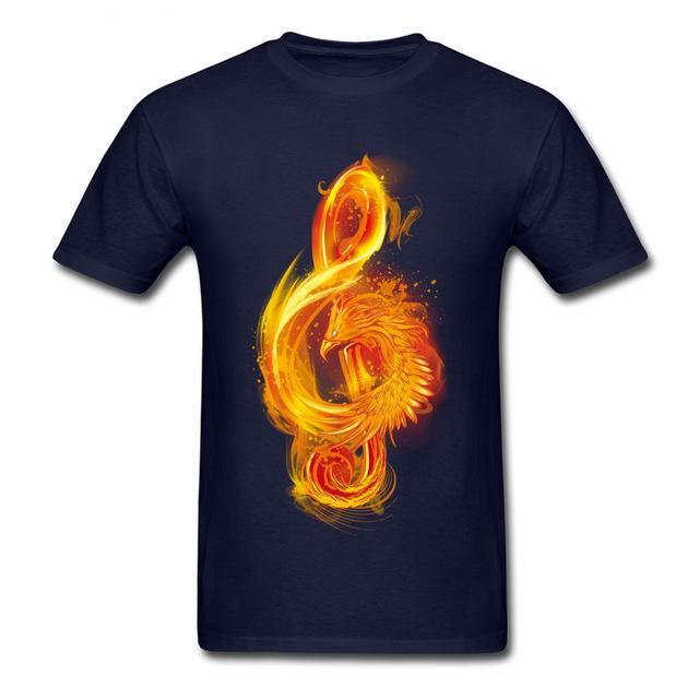 Music Reborn Phoenix Note T-shirt