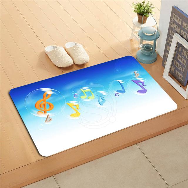 Musical Notes Doormat - Navy Blue / 40X60cm - { shop_name }} - Review