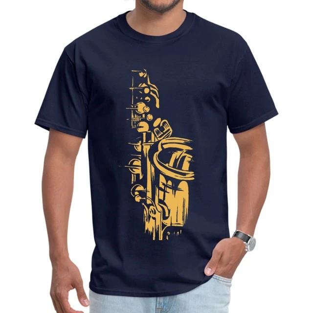 Round Collar Saxophone T-shirt