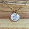 White Shell Music Note Necklace