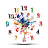 Colorful Music Instruments Wall Clock