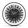 Speaker Piano Keys Pattern Wall Clock