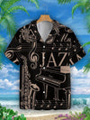 Music Note Hawaiian Oversize Shirt