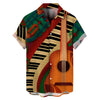 Music Print Hawaiian Shirt