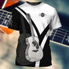 3D Guitar Instrument T-shirt