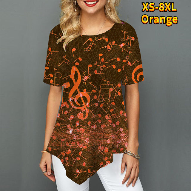 Musical Notes Loose T-shirt