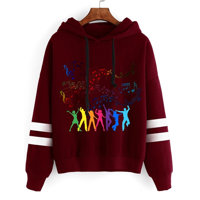 Zumba Music Note Casual Hoodie