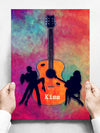 Colorful Music Instruments Poster