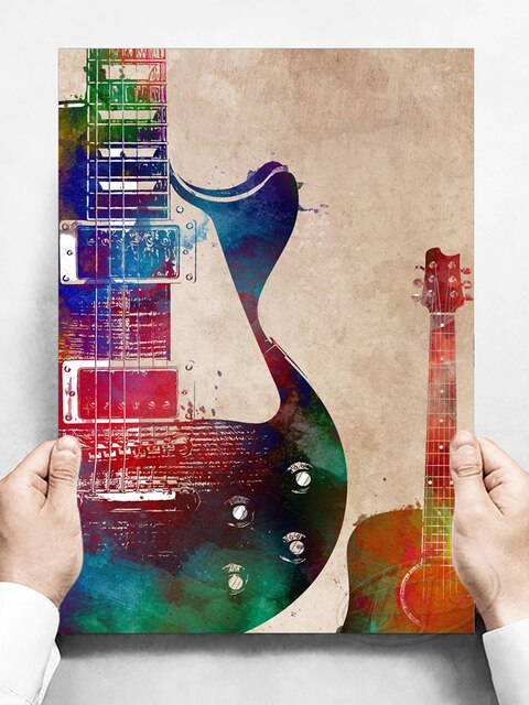 Colorful Music Instruments Poster