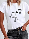 Music Note Graphic T-Shirt