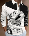Music Long Sleeve Polo Shirt