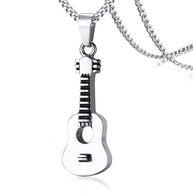 Punk Guitar Pendant Necklace