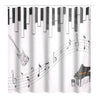Music Notes White Shower Curtain